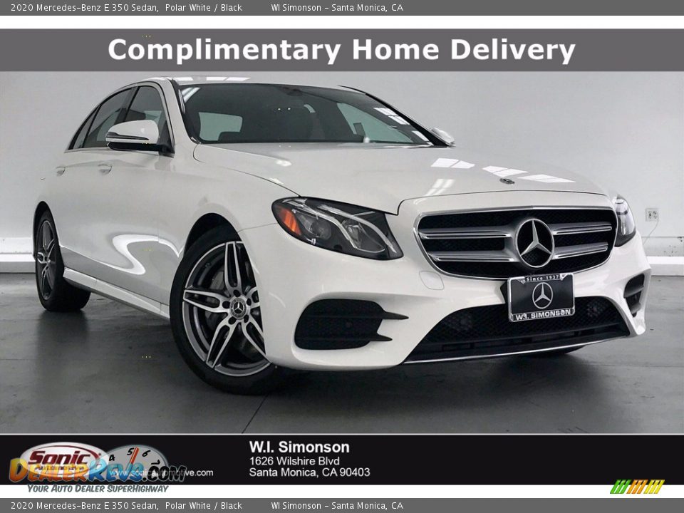 2020 Mercedes-Benz E 350 Sedan Polar White / Black Photo #1