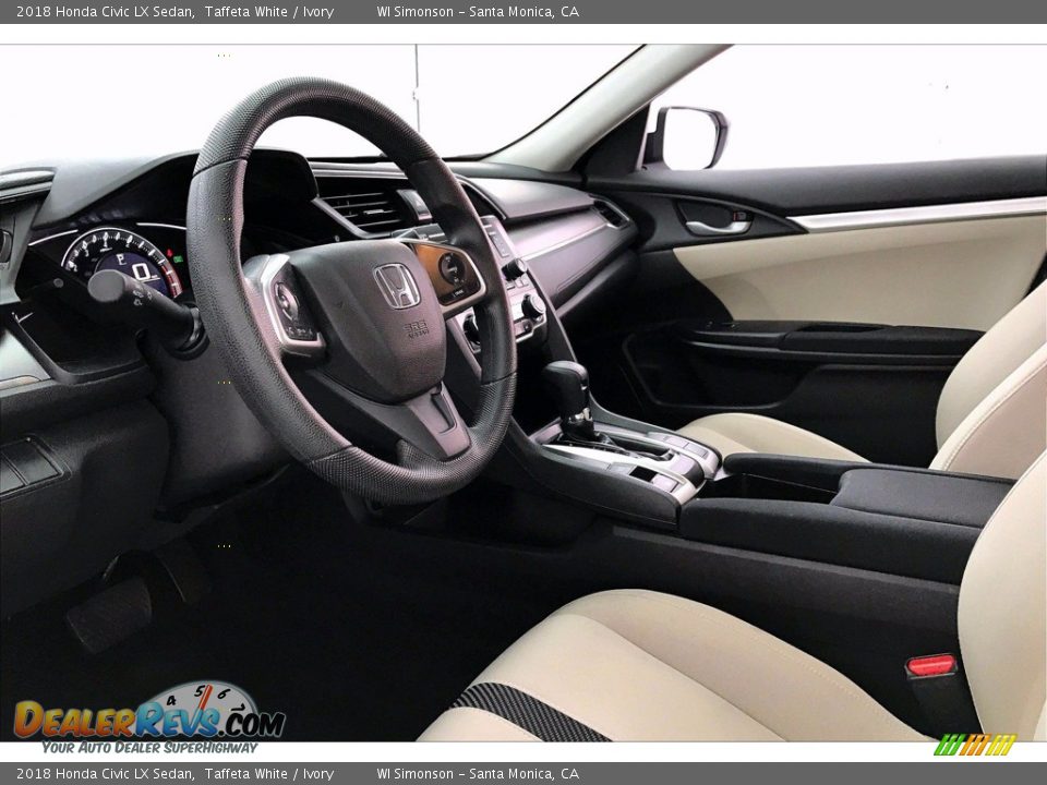 Ivory Interior - 2018 Honda Civic LX Sedan Photo #22
