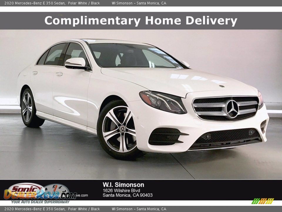 2020 Mercedes-Benz E 350 Sedan Polar White / Black Photo #1