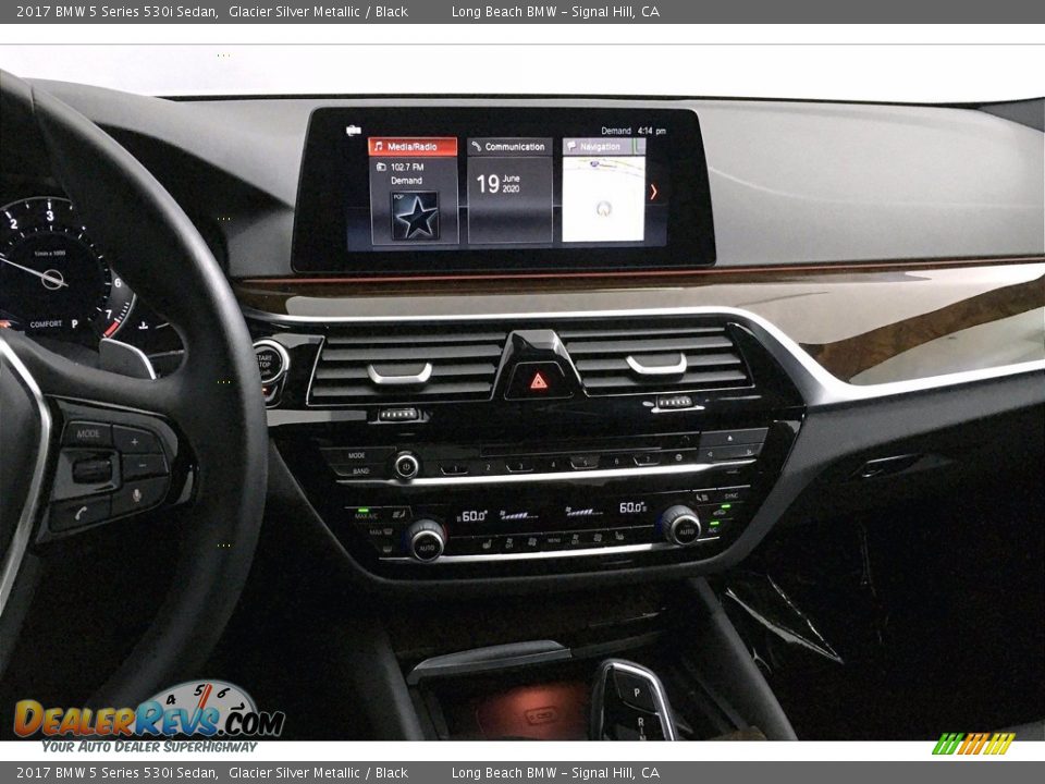 2017 BMW 5 Series 530i Sedan Glacier Silver Metallic / Black Photo #5