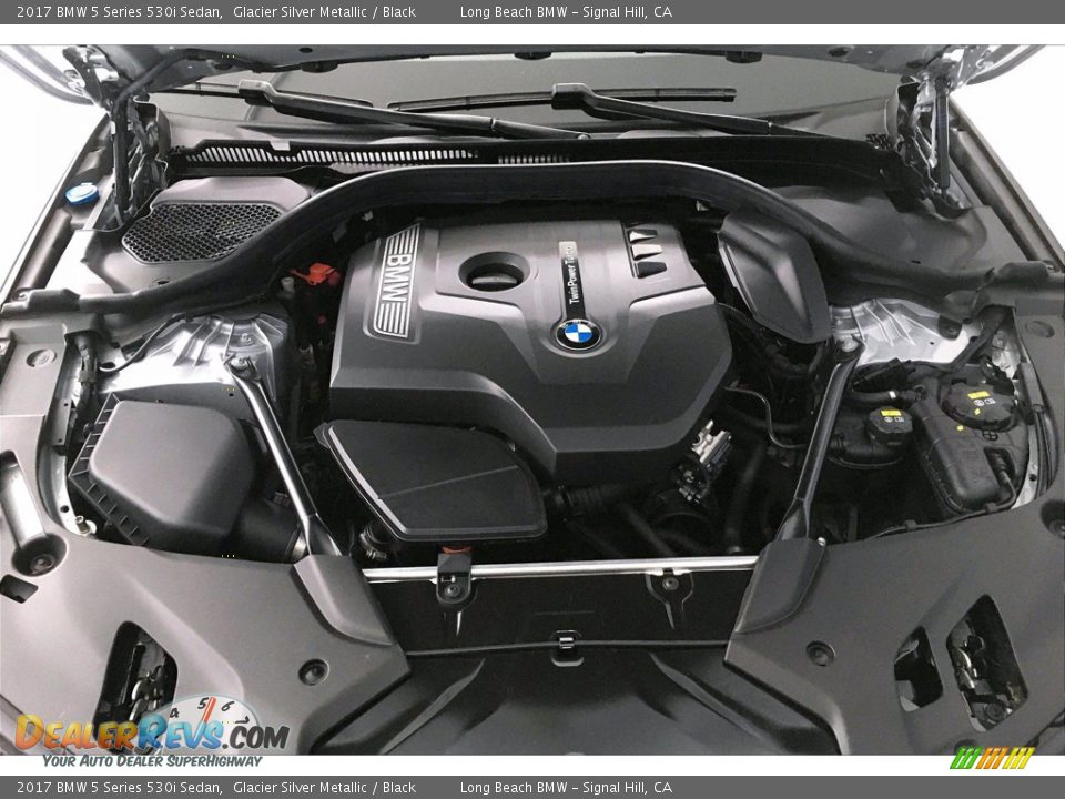 2017 BMW 5 Series 530i Sedan Glacier Silver Metallic / Black Photo #9