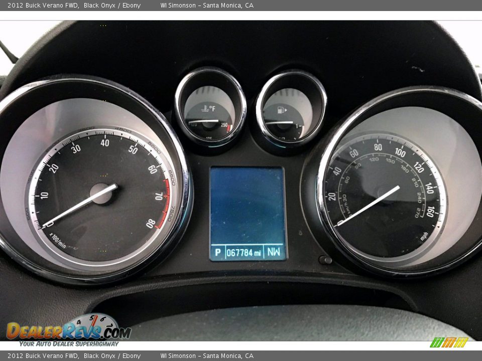 2012 Buick Verano FWD Black Onyx / Ebony Photo #20