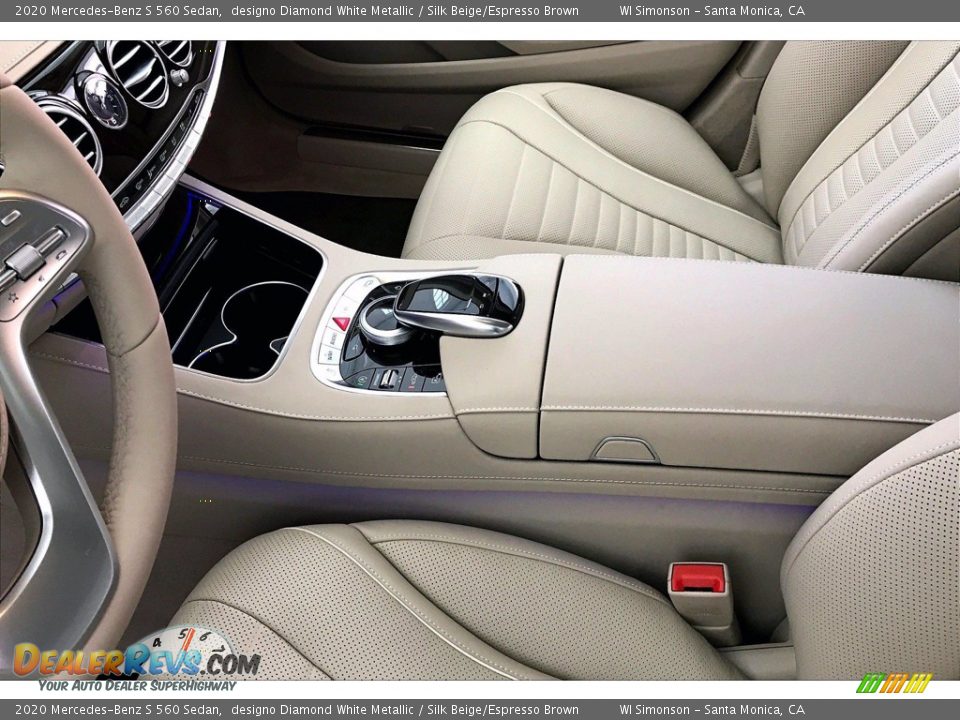 2020 Mercedes-Benz S 560 Sedan designo Diamond White Metallic / Silk Beige/Espresso Brown Photo #7