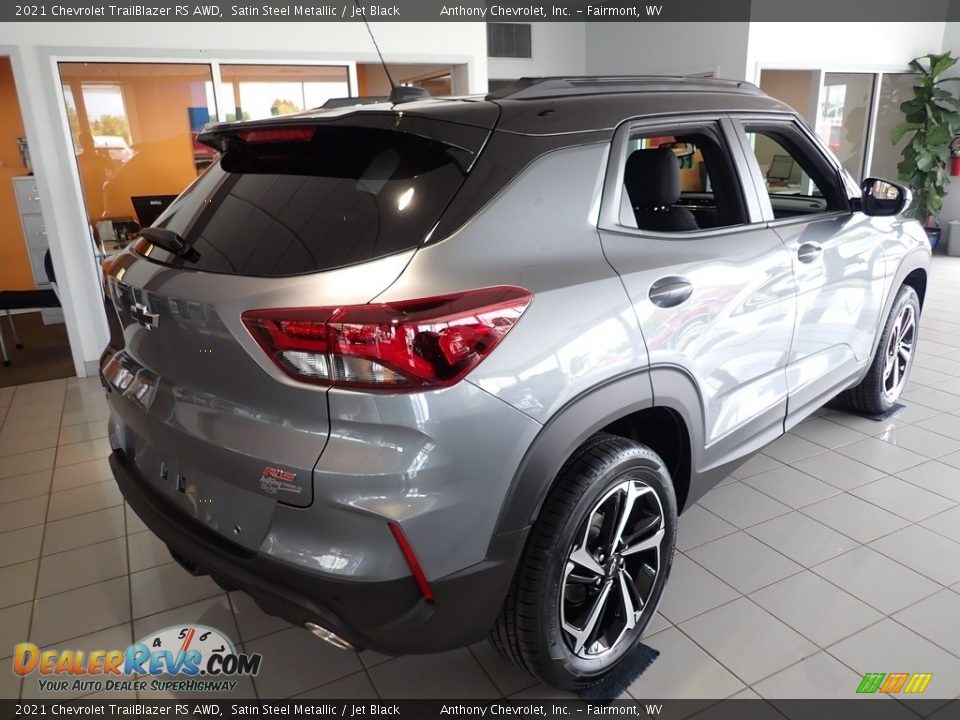 2021 Chevrolet Trailblazer RS AWD Satin Steel Metallic / Jet Black Photo #5