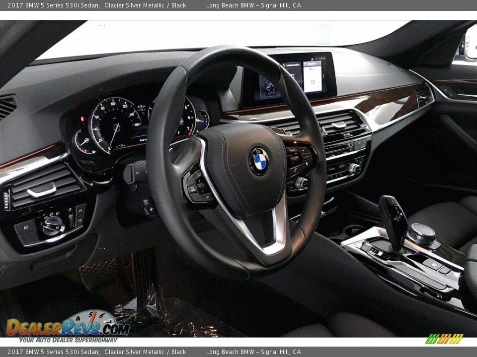 2017 BMW 5 Series 530i Sedan Glacier Silver Metallic / Black Photo #21