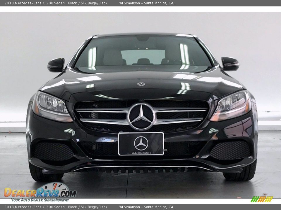 2018 Mercedes-Benz C 300 Sedan Black / Silk Beige/Black Photo #2