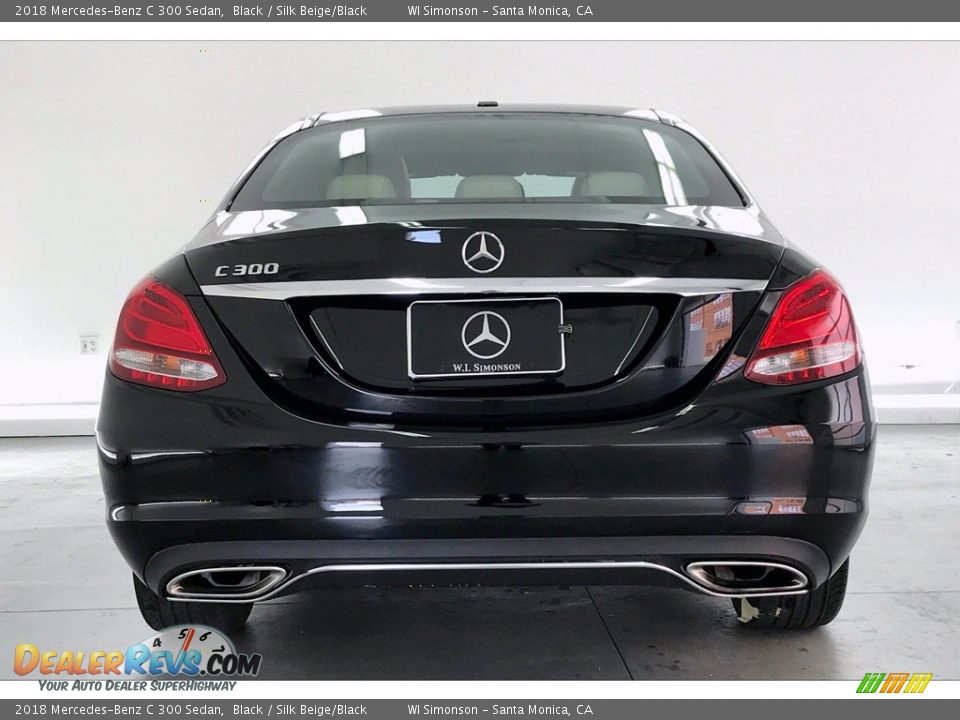 2018 Mercedes-Benz C 300 Sedan Black / Silk Beige/Black Photo #3