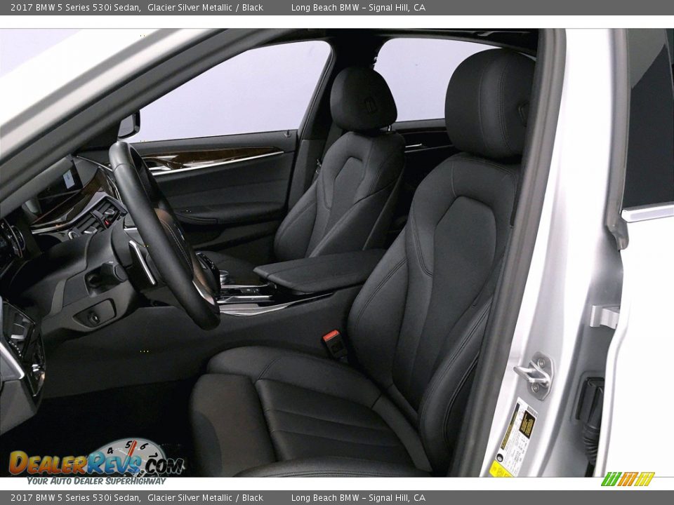 2017 BMW 5 Series 530i Sedan Glacier Silver Metallic / Black Photo #28