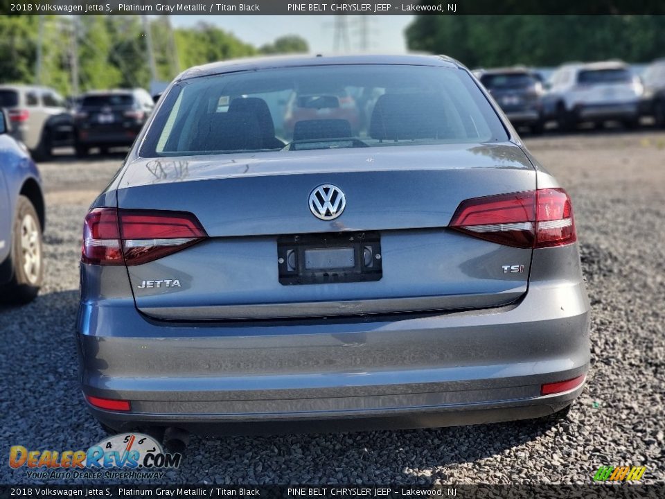 2018 Volkswagen Jetta S Platinum Gray Metallic / Titan Black Photo #2