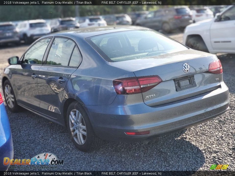 2018 Volkswagen Jetta S Platinum Gray Metallic / Titan Black Photo #3