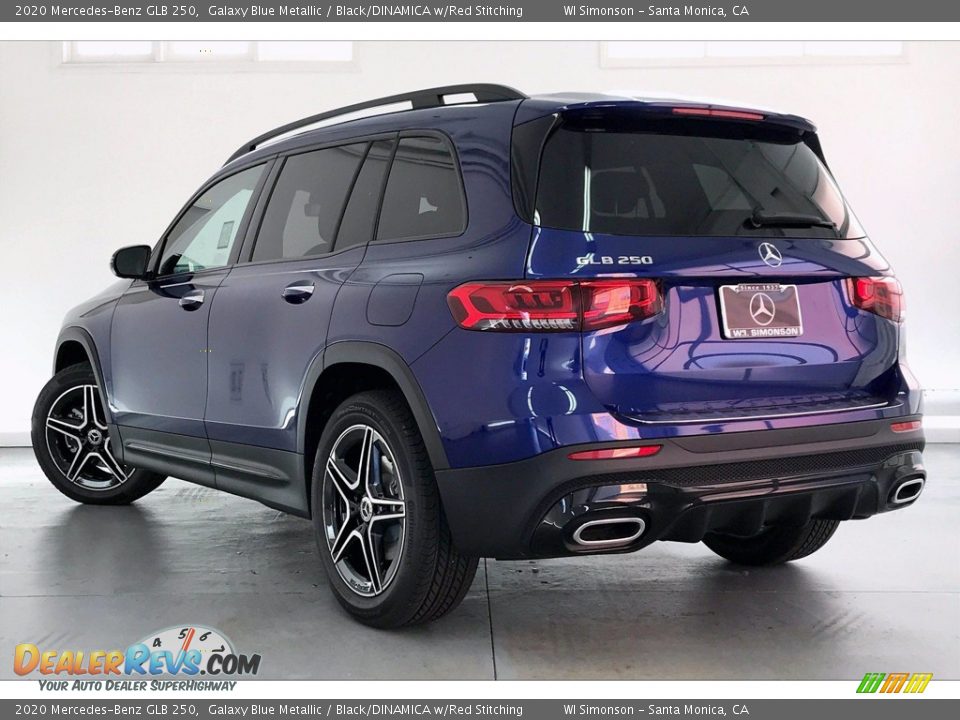 2020 Mercedes-Benz GLB 250 Galaxy Blue Metallic / Black/DINAMICA w/Red Stitching Photo #2