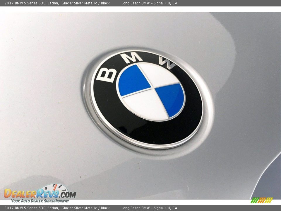 2017 BMW 5 Series 530i Sedan Glacier Silver Metallic / Black Photo #33