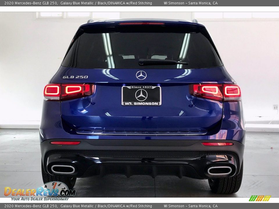 2020 Mercedes-Benz GLB 250 Galaxy Blue Metallic / Black/DINAMICA w/Red Stitching Photo #3