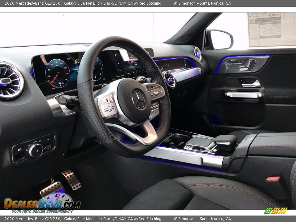 2020 Mercedes-Benz GLB 250 Galaxy Blue Metallic / Black/DINAMICA w/Red Stitching Photo #4