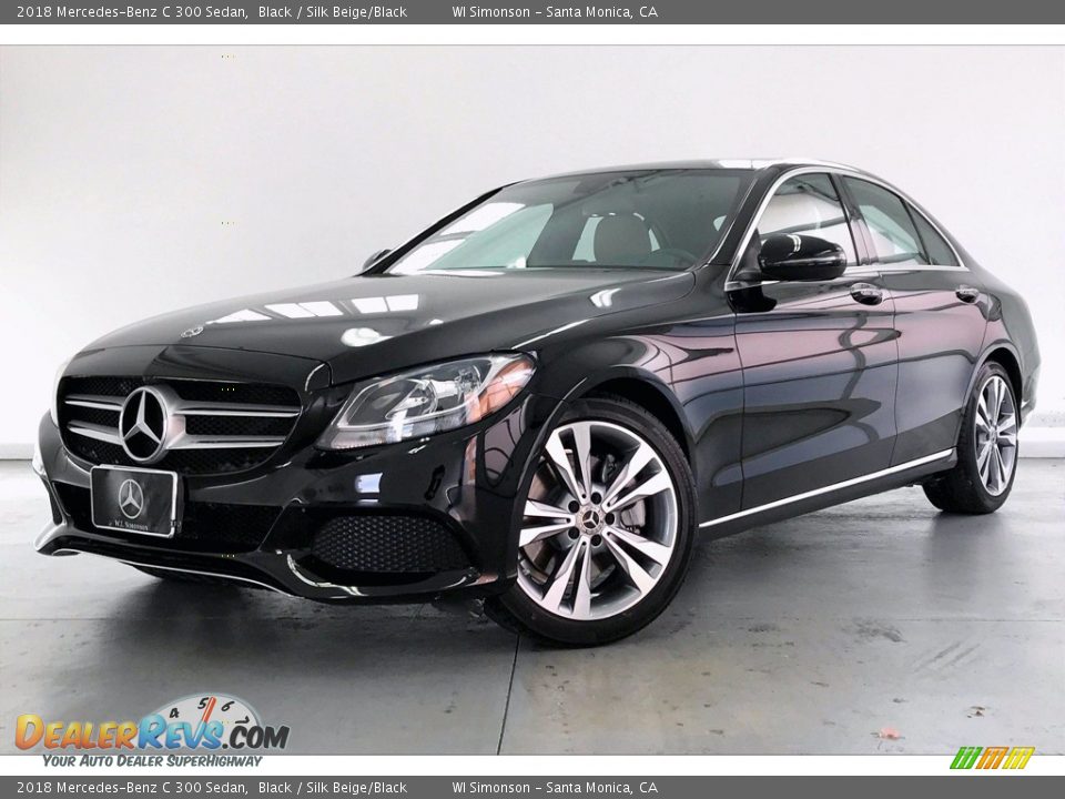 2018 Mercedes-Benz C 300 Sedan Black / Silk Beige/Black Photo #12