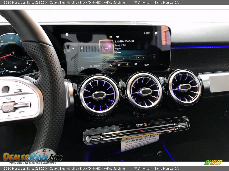 2020 Mercedes-Benz GLB 250 Galaxy Blue Metallic / Black/DINAMICA w/Red Stitching Photo #6