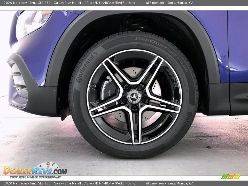 2020 Mercedes-Benz GLB 250 Galaxy Blue Metallic / Black/DINAMICA w/Red Stitching Photo #9
