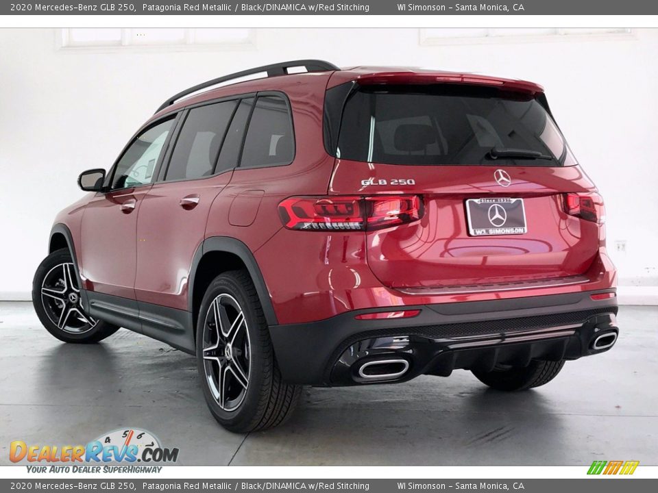 2020 Mercedes-Benz GLB 250 Patagonia Red Metallic / Black/DINAMICA w/Red Stitching Photo #2