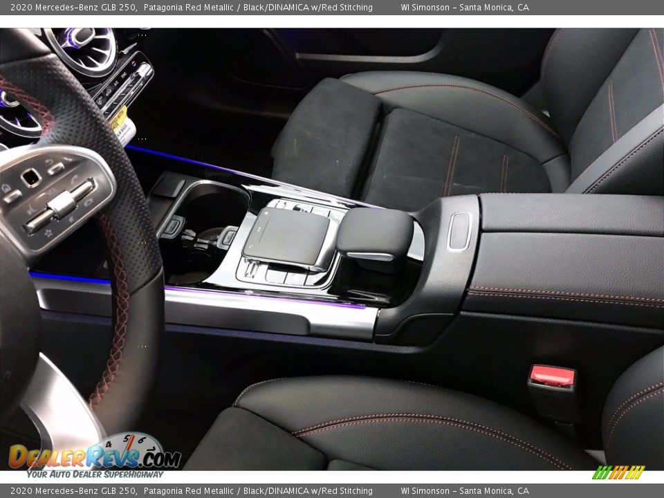 2020 Mercedes-Benz GLB 250 Patagonia Red Metallic / Black/DINAMICA w/Red Stitching Photo #7