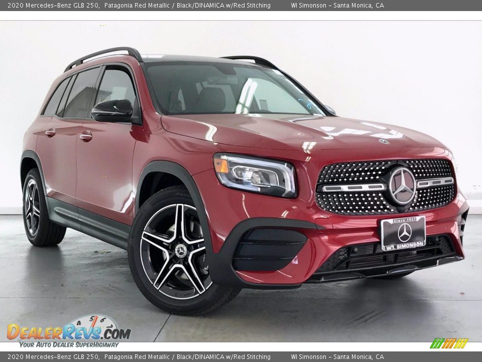 2020 Mercedes-Benz GLB 250 Patagonia Red Metallic / Black/DINAMICA w/Red Stitching Photo #12