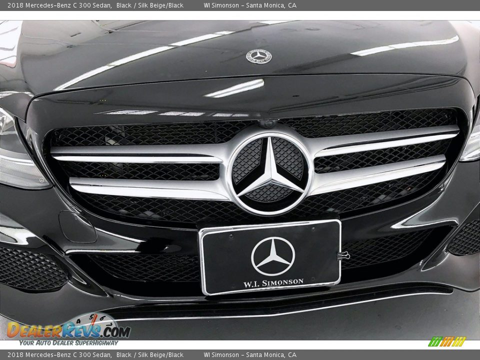 2018 Mercedes-Benz C 300 Sedan Black / Silk Beige/Black Photo #33