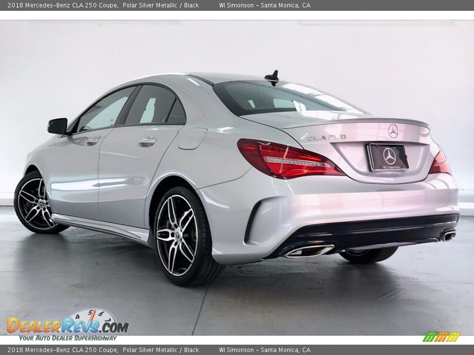 2018 Mercedes-Benz CLA 250 Coupe Polar Silver Metallic / Black Photo #10