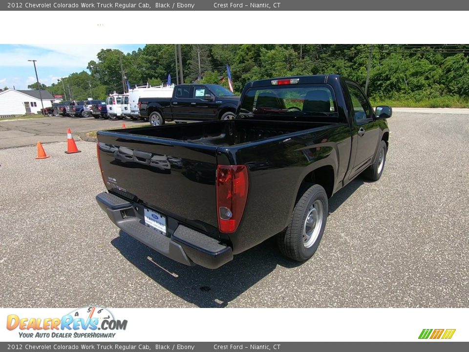 2012 Chevrolet Colorado Work Truck Regular Cab Black / Ebony Photo #7