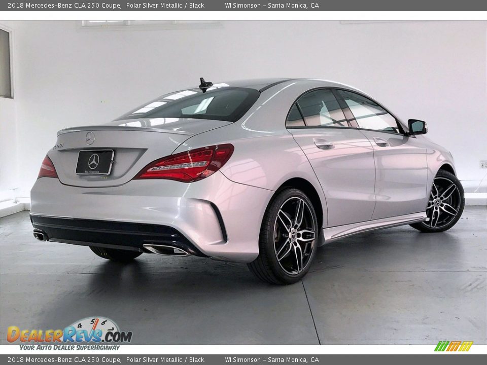 2018 Mercedes-Benz CLA 250 Coupe Polar Silver Metallic / Black Photo #16