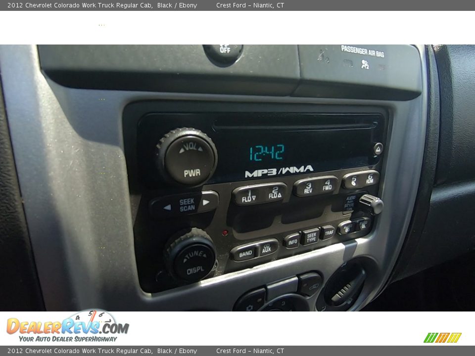 2012 Chevrolet Colorado Work Truck Regular Cab Black / Ebony Photo #14