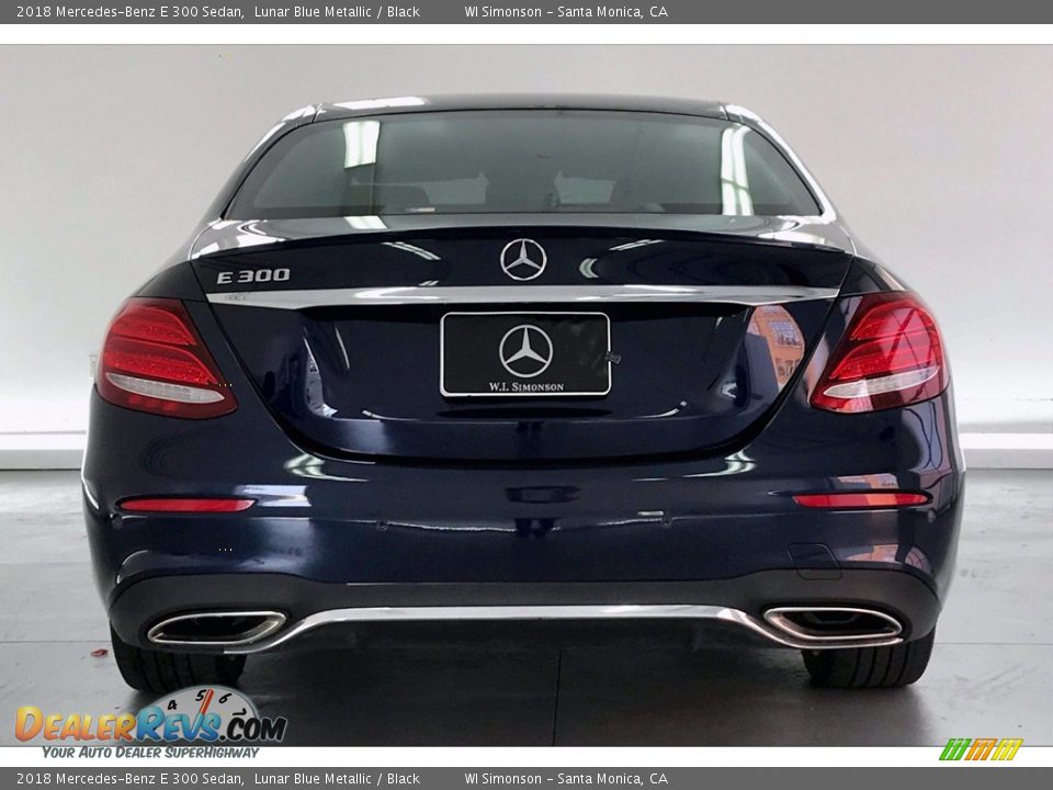 2018 Mercedes-Benz E 300 Sedan Lunar Blue Metallic / Black Photo #3