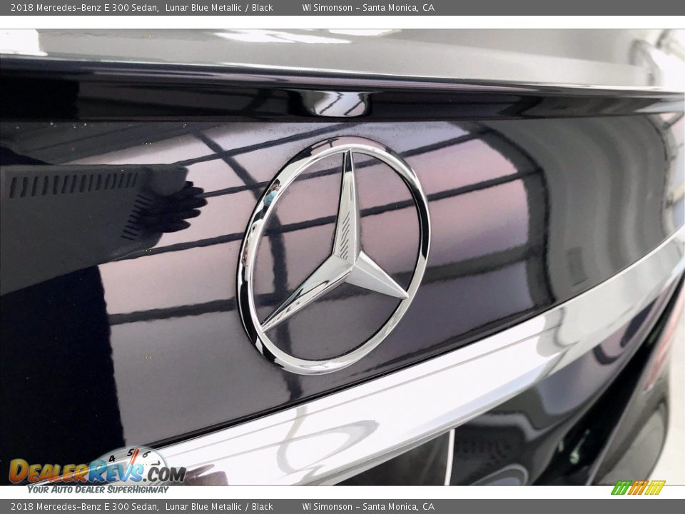 2018 Mercedes-Benz E 300 Sedan Lunar Blue Metallic / Black Photo #7