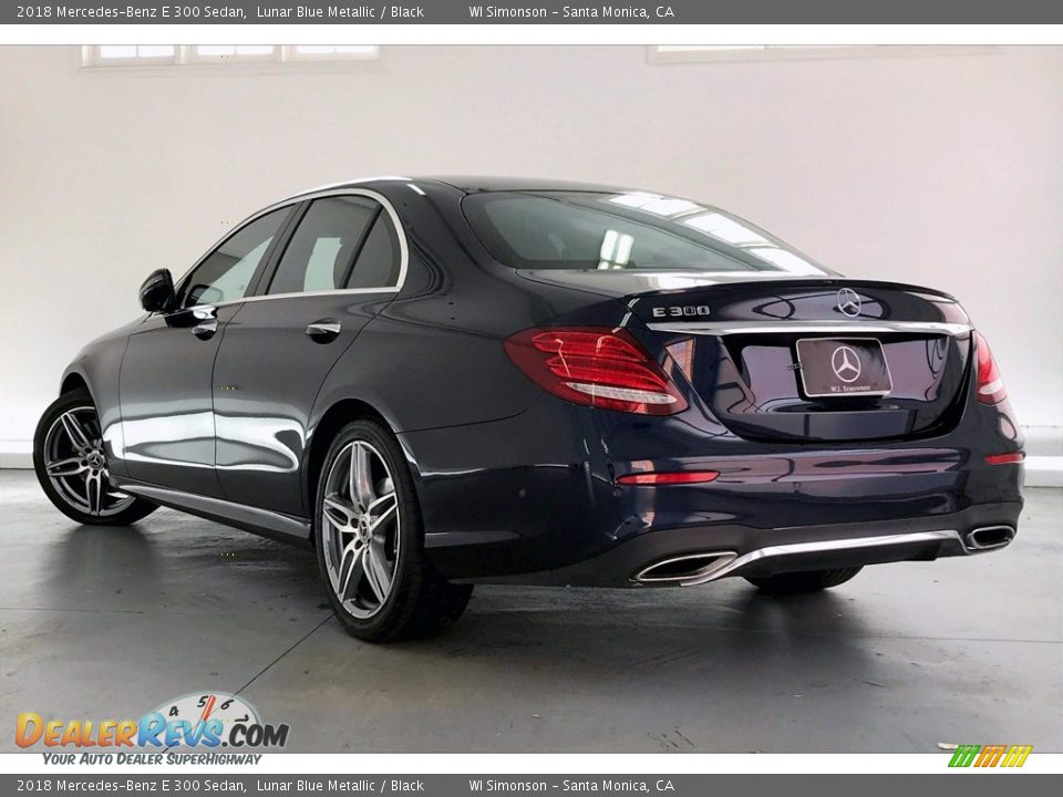 2018 Mercedes-Benz E 300 Sedan Lunar Blue Metallic / Black Photo #10