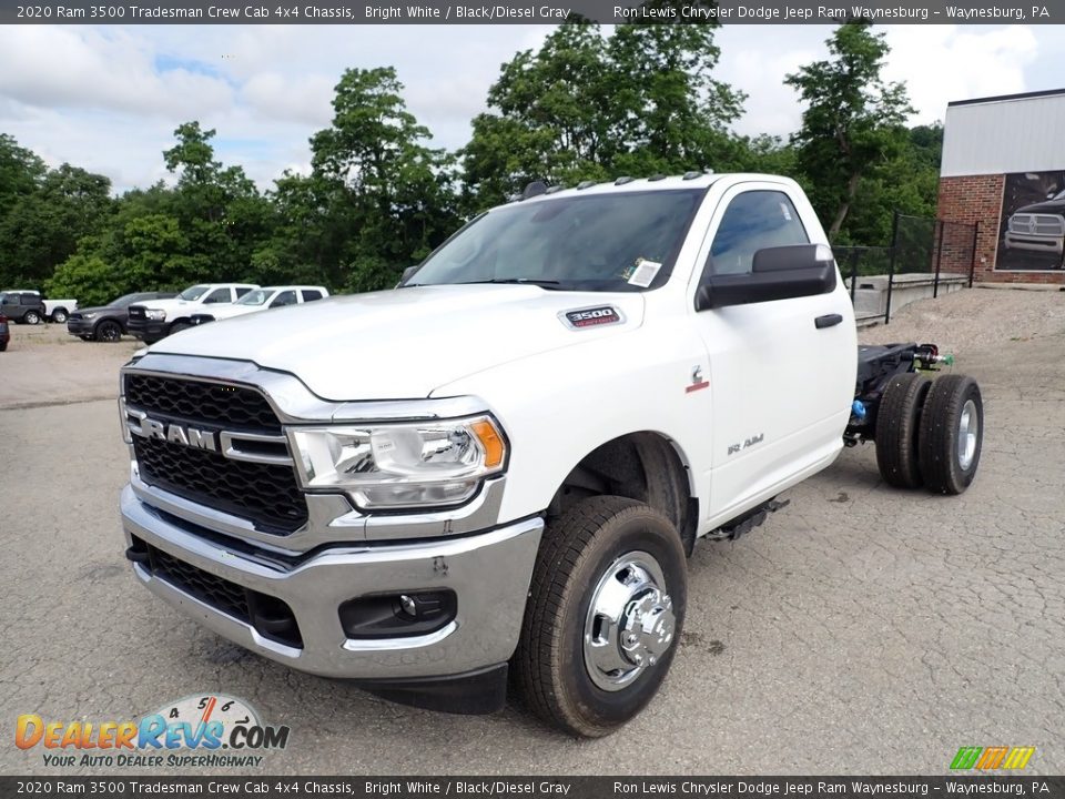 2020 Ram 3500 Tradesman Crew Cab 4x4 Chassis Bright White / Black/Diesel Gray Photo #1