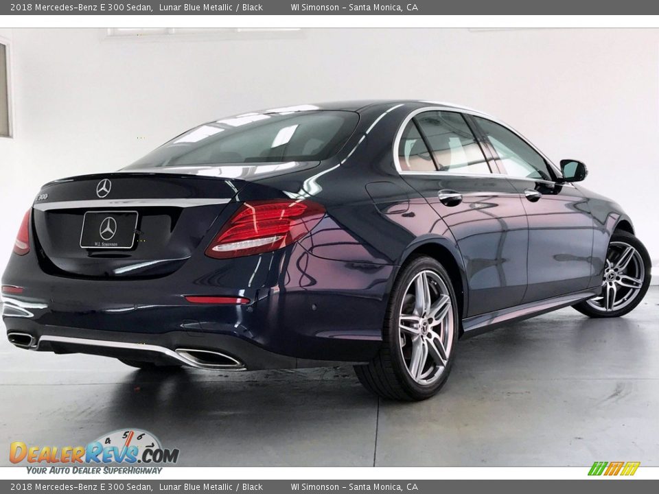 2018 Mercedes-Benz E 300 Sedan Lunar Blue Metallic / Black Photo #16