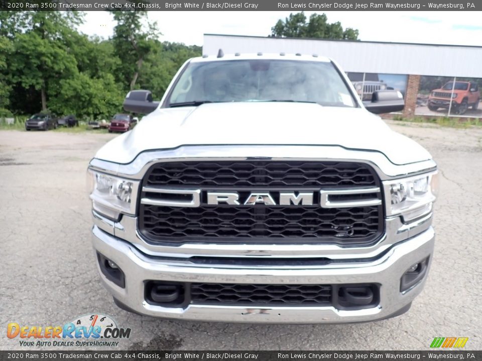 2020 Ram 3500 Tradesman Crew Cab 4x4 Chassis Bright White / Black/Diesel Gray Photo #9