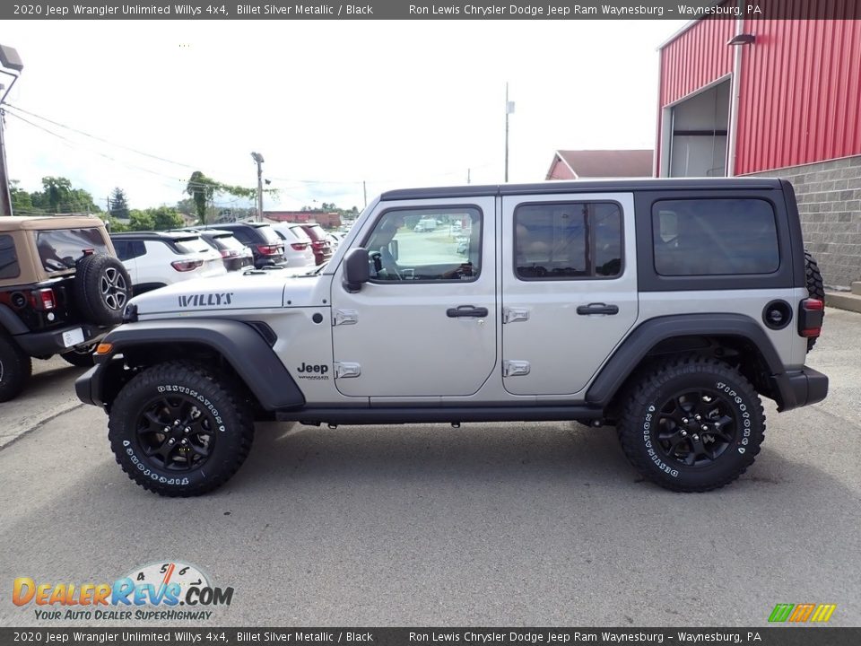 2020 Jeep Wrangler Unlimited Willys 4x4 Billet Silver Metallic / Black Photo #2