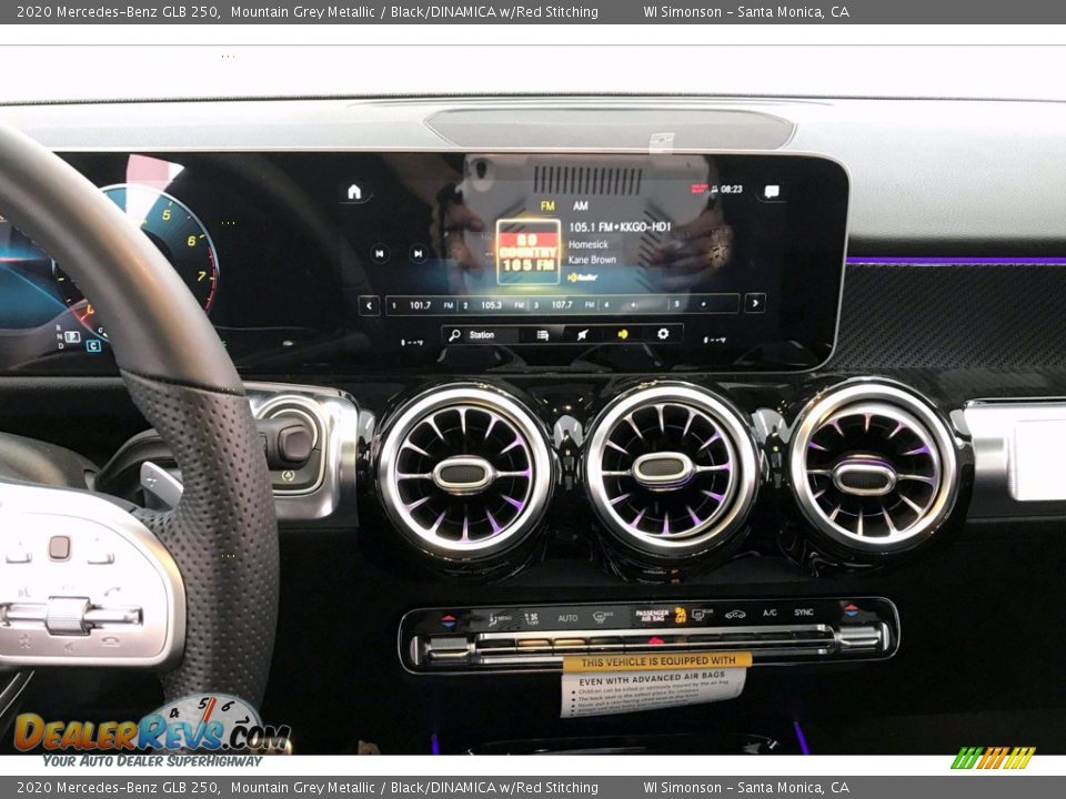 2020 Mercedes-Benz GLB 250 Mountain Grey Metallic / Black/DINAMICA w/Red Stitching Photo #6