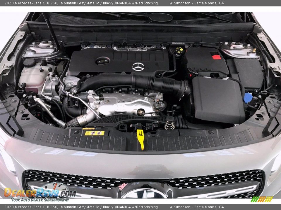 2020 Mercedes-Benz GLB 250 Mountain Grey Metallic / Black/DINAMICA w/Red Stitching Photo #8