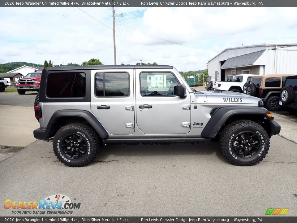 2020 Jeep Wrangler Unlimited Willys 4x4 Billet Silver Metallic / Black Photo #6