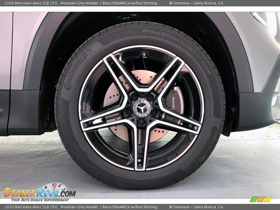 2020 Mercedes-Benz GLB 250 Mountain Grey Metallic / Black/DINAMICA w/Red Stitching Photo #9