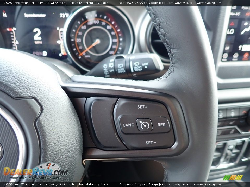 2020 Jeep Wrangler Unlimited Willys 4x4 Billet Silver Metallic / Black Photo #17