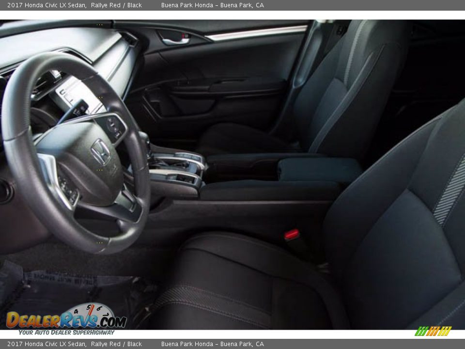 2017 Honda Civic LX Sedan Rallye Red / Black Photo #3