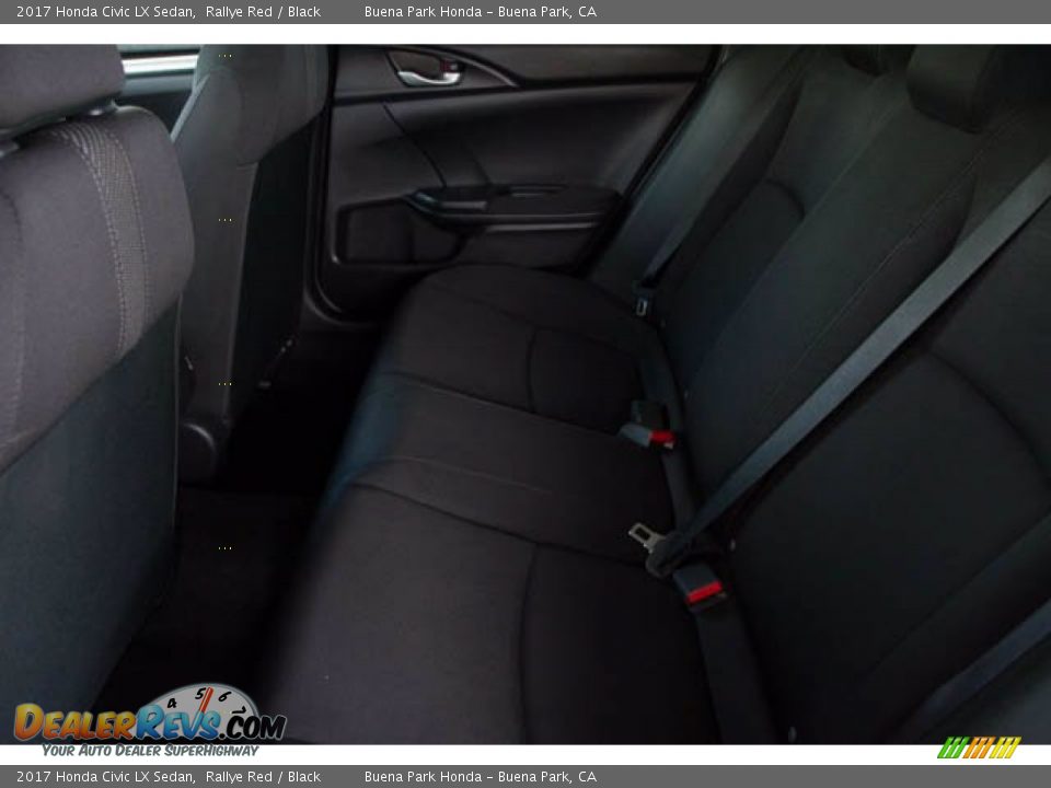 2017 Honda Civic LX Sedan Rallye Red / Black Photo #4