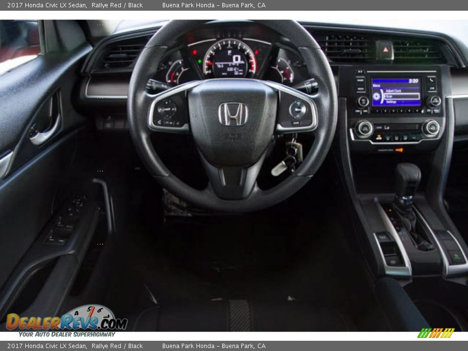 2017 Honda Civic LX Sedan Rallye Red / Black Photo #5