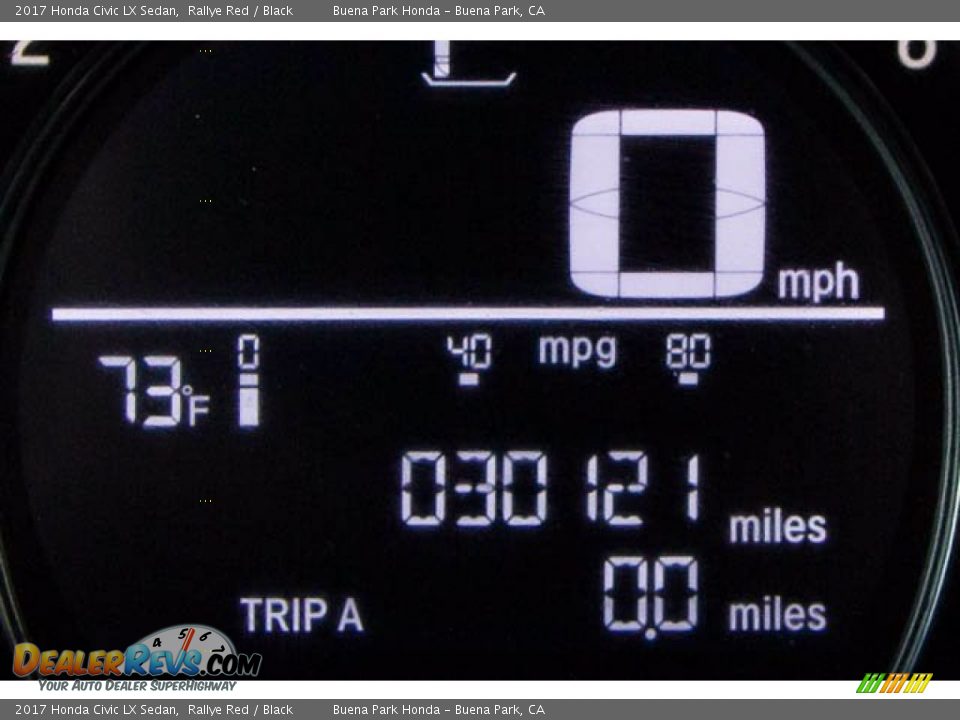 2017 Honda Civic LX Sedan Rallye Red / Black Photo #6