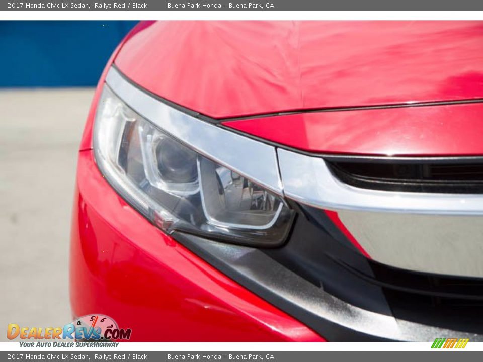 2017 Honda Civic LX Sedan Rallye Red / Black Photo #8