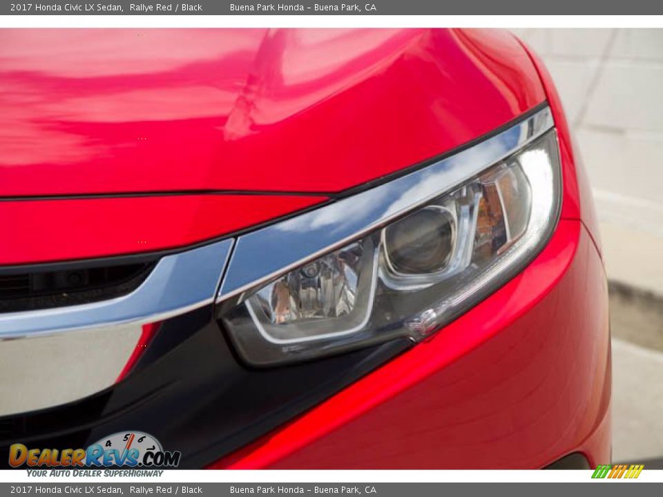 2017 Honda Civic LX Sedan Rallye Red / Black Photo #9