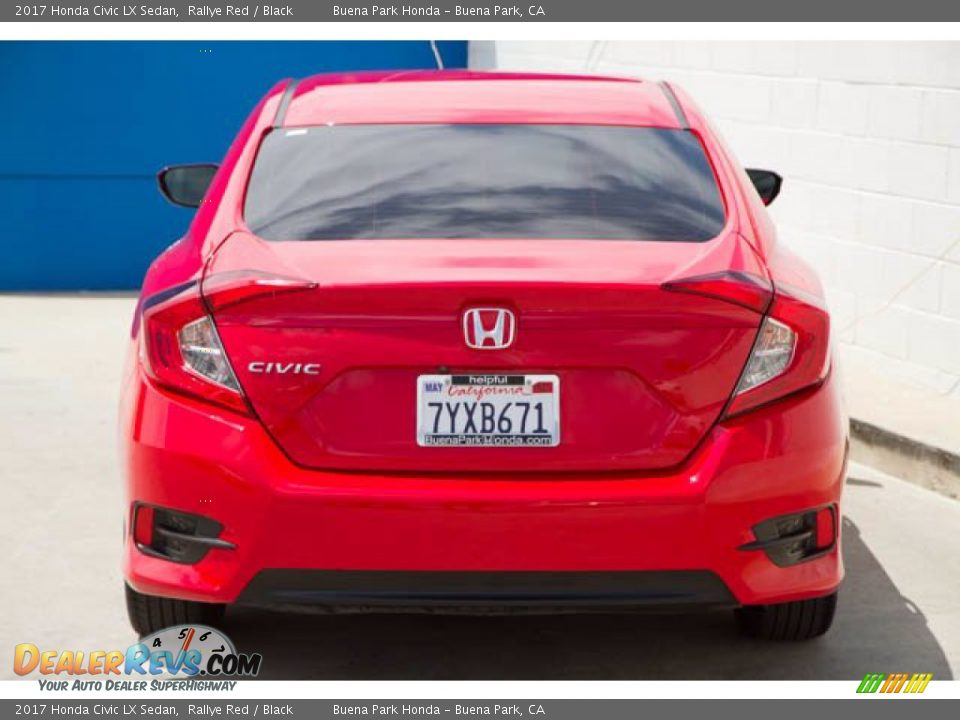 2017 Honda Civic LX Sedan Rallye Red / Black Photo #11