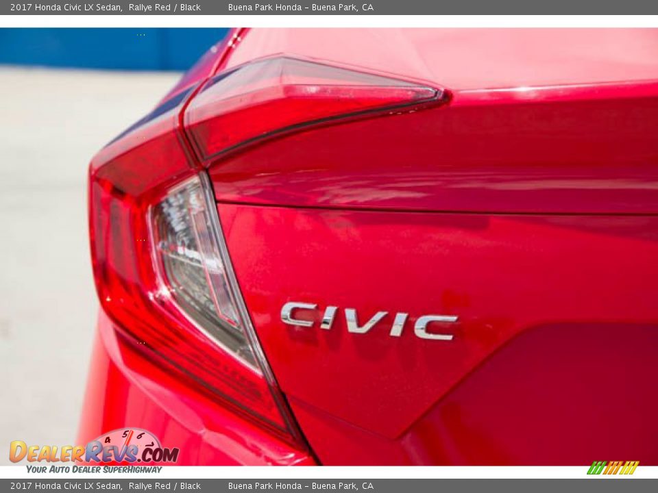 2017 Honda Civic LX Sedan Rallye Red / Black Photo #12