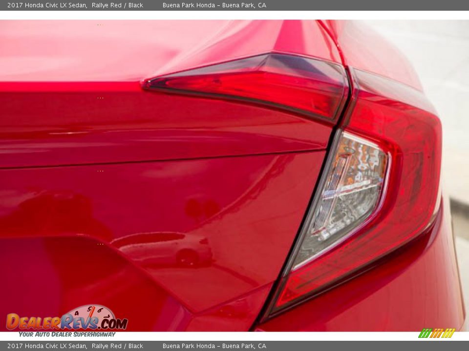 2017 Honda Civic LX Sedan Rallye Red / Black Photo #13